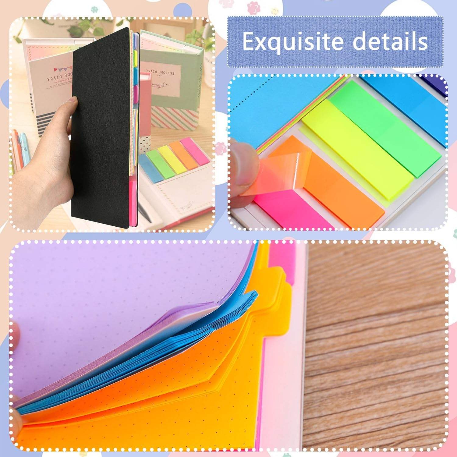 ชุดกระดาษโน้ตพร้อมปกหนัง (Premium Sticky Notes Set) - 2